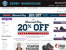 Tablet Screenshot of derbywarehouse.com